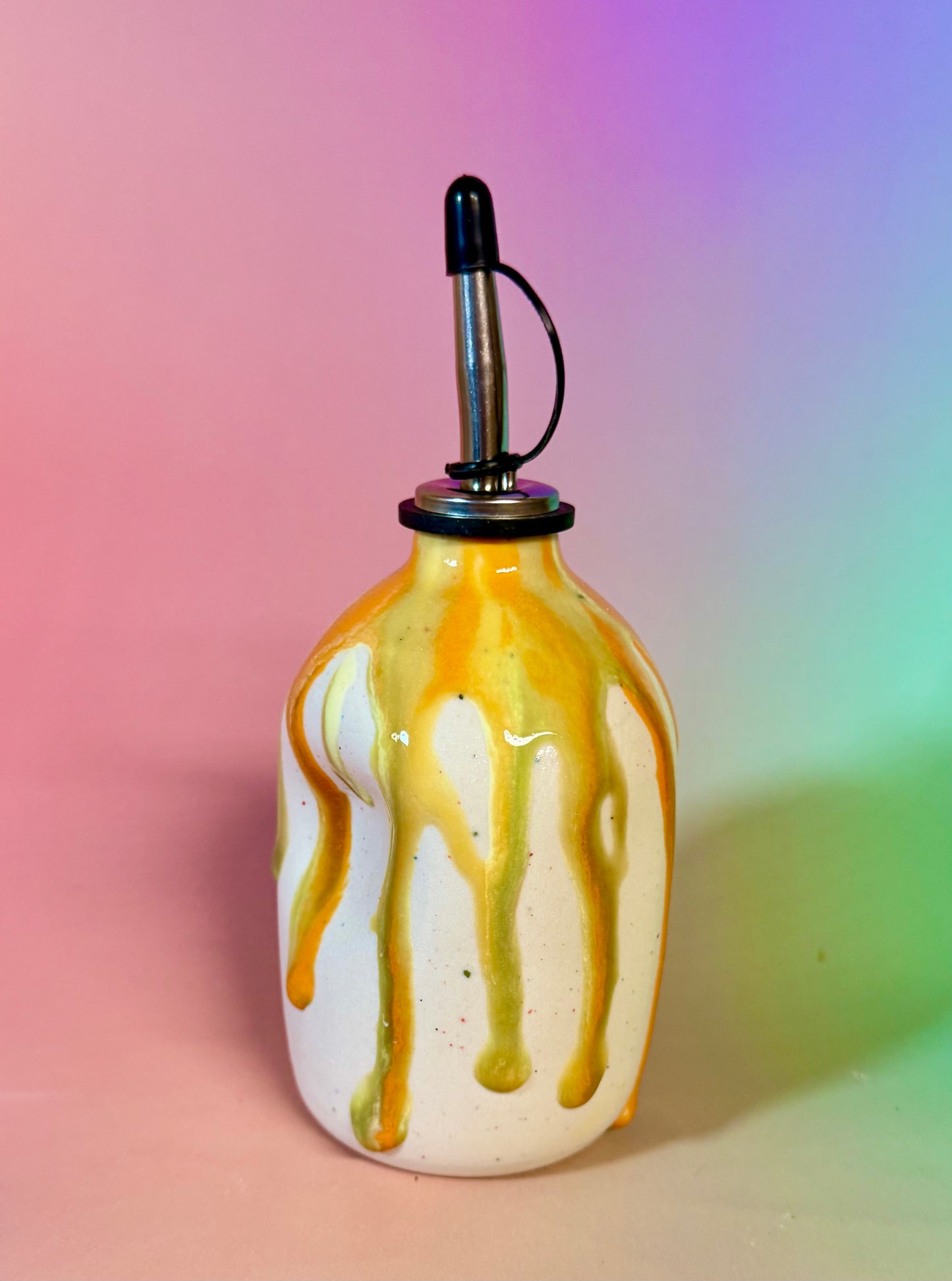 Drippy Oil Cruet- Orange