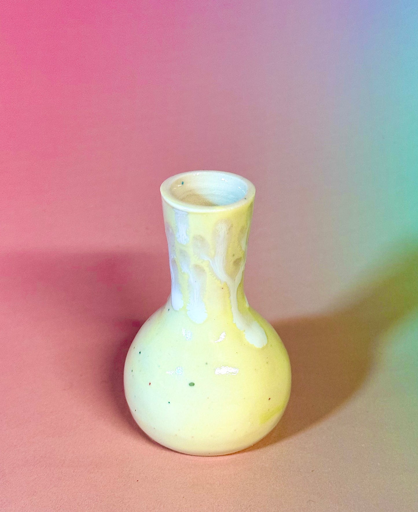 Tiny Yellow Bud Vase