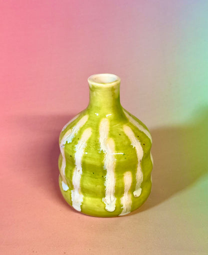 Tiny Green Bud Vase