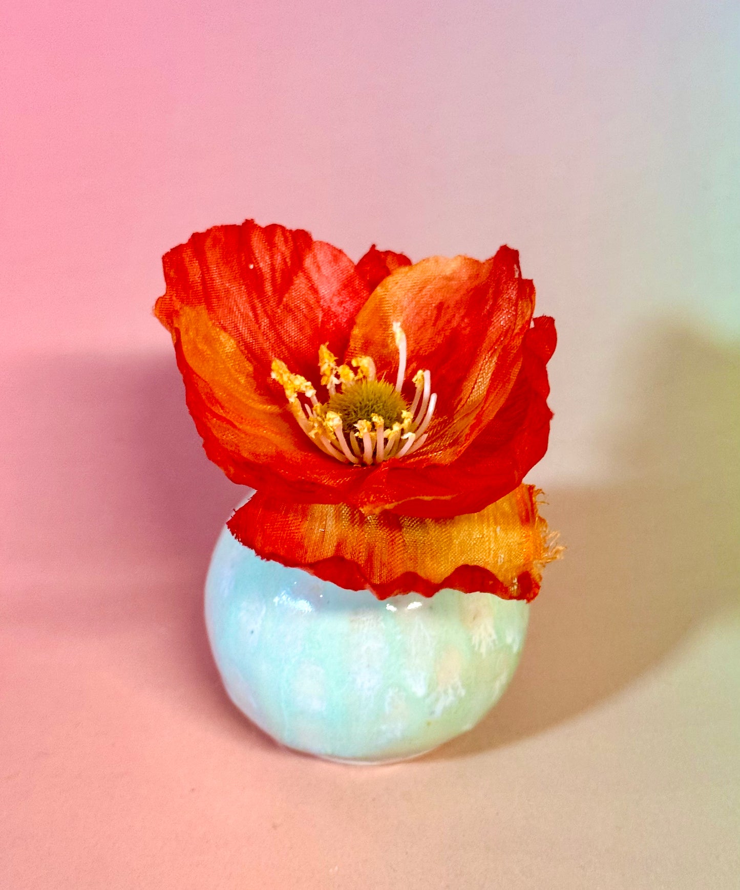 Teeny Tiny Blue Bud Vase