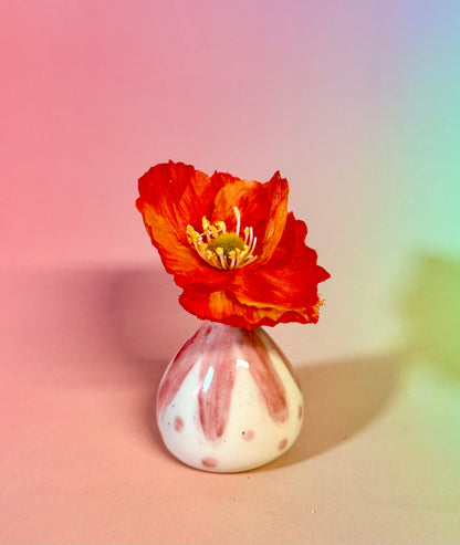 Tiny Watercolor Bud Vase
