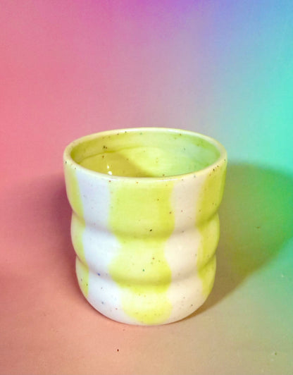 Watercolor Wavy Cup