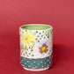 Polka-dot Floral Wallpaper Mug
